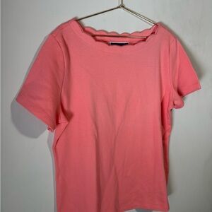 Karen Scott Coral Short Sleeve Tee
